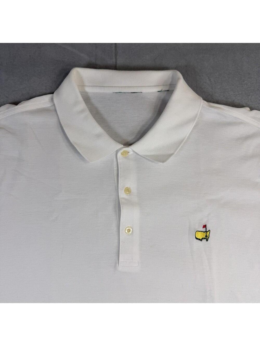 Masters Collection Polo Shirt Mens XL White Cotton Pique Golf Augusta VTG - Picture 7 of 7